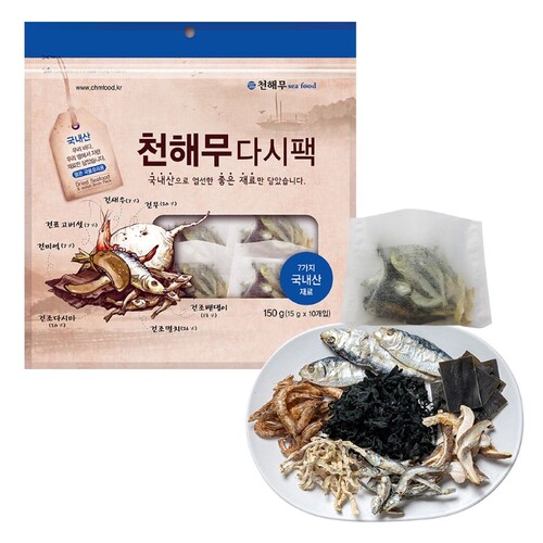 천해무 통원물 다시팩 30개입 (150g X 3팩)
