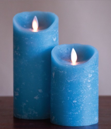 FLAMELESS CANDLE 7ġ BLUE DISTRESSED - 