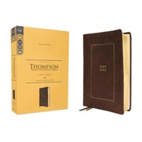 KJV: Thompson Chain-Reference Bible, Large Print, Leathersoft, Brown, Red Letter, Comfort Print