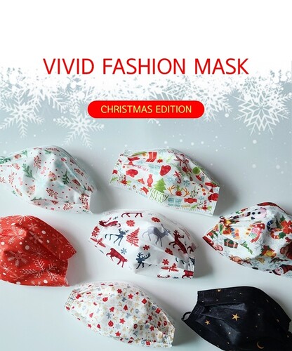 비비드 크리스마스마스크 패션마스크 에디션 1팩(5매입,10매입)