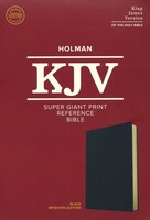 KJV: Super Giant Print Reference Bible (Black, Imitation Leather)