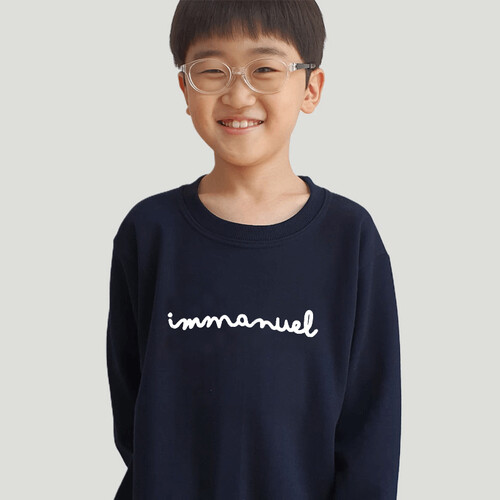 NEW 2023 갓피플 맨투맨 티셔츠 - 임마누엘 : Immanuel (특양면)