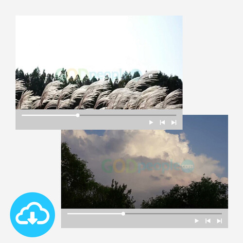 하늘과 풍경이 담긴 예배용 영상클립(배경) 세트 2 by 니카 / 이메일발송(파일)