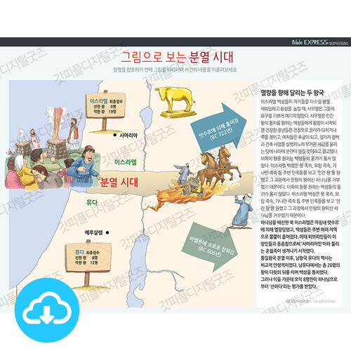 성경 인포그래픽 45 그림으로 보는 분열시대 by 규장굿즈 / 이메일발송(파일)