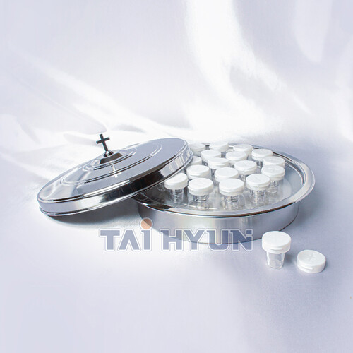 스텐성찬기(CVS-3720) 1세트-아크릴링,성찬캡사용