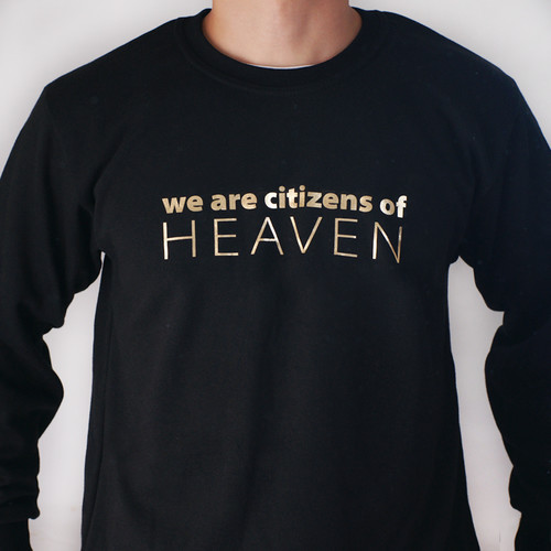 갓피플 맨투맨 티셔츠 - HEAVEN_GOLD (성인용)