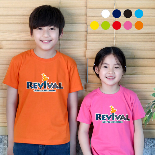 2025 교회티셔츠 횃불 REVIVAL 예장통합 여름성경학교 단체티 아동용 702506