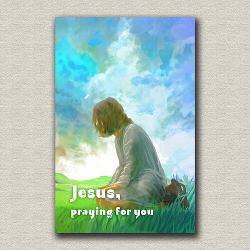 (작은 여수룬 in Ps23) 하나님 옆에 예수님 엽서 (Jesus right next to GOD Postcard)
