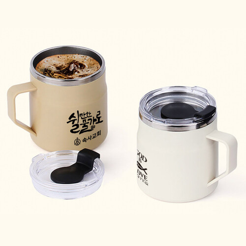 [단체선물_50개이상 주문가능]지저스 러브 스텐 머그컵 (355ml) 이중구조