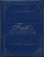 Lux-Leather Blue - Faiths Checkbook - One Minute Devotions (Imitation Leather)