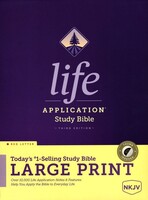 NKJV: Life Application Study Bible, 3d Ed., Large Print (Red Letter, Hardcover, Indexed)
