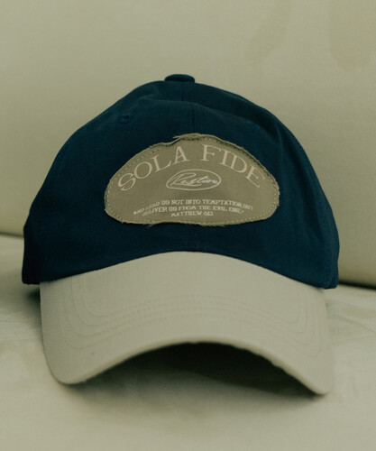 SOLA FIDE Patch Logo Ball Cap (Navy)