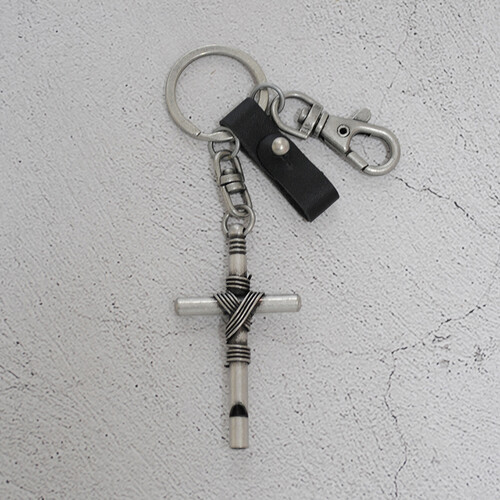 앤틱 십자가 열쇠고리, 차키홀더, 스마트키 홀더, 가방걸이 -Antique Silver
