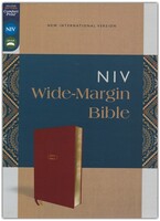 NIV: Wide Margin Bible, Leathersoft, Brown, Red Letter, Comfort Print