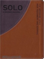 Message Solo New Testament and Journal, the (Tan/Gray, Leather-Look) : An Uncommon Journal