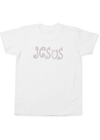 핫 픽스 큐빅 티셔츠 JESUS(LC8102)-아동용