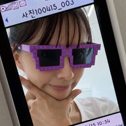 네모네모 파티 블럭 안경 선글라스 4color