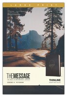 Message: Thinline, Large Print (LeatherLike, Desert Night Black)