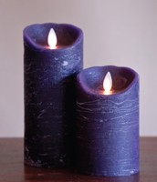 FLAMELESS CANDLE PLUM DISTRESSED - ֻ