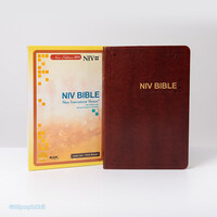 NIV Bible 대 단본(색인/이태리 신소재/무지퍼/다크브라운)