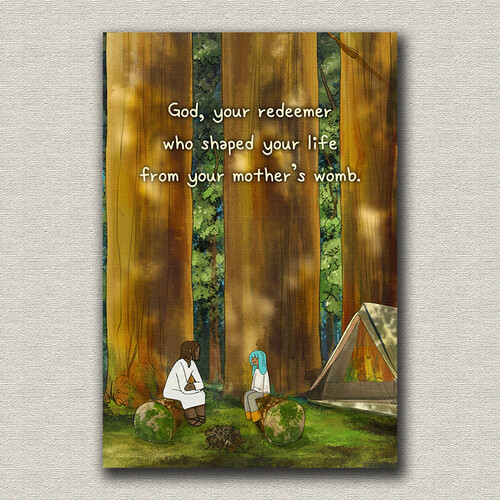 (작은 여수룬 in Ps23) 우드캠핑 엽서 (wood camping Postcard)