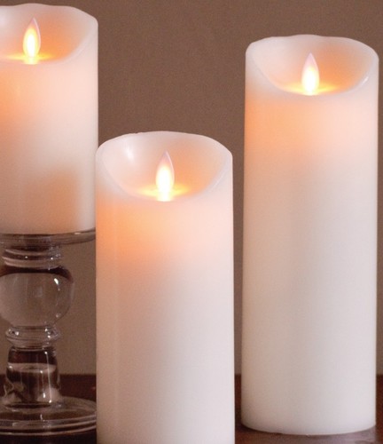 FLAMELESS CANDLE IVORY SMOOTH - ̺