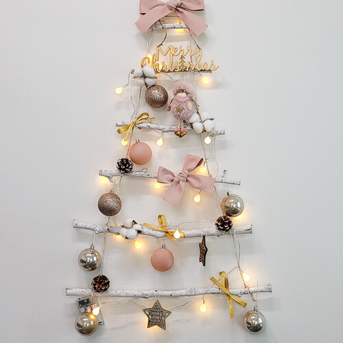 핑크밍키 벽트리 풀세트 크리스마스 인테리어장식소품