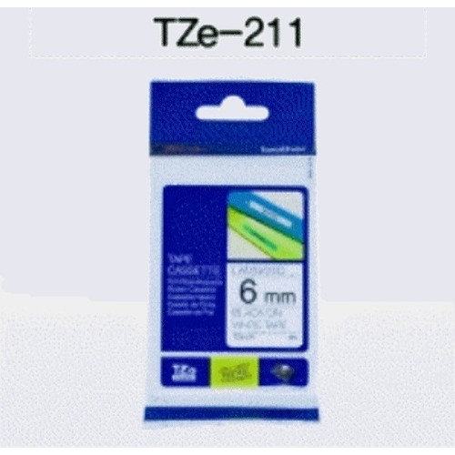 TZ테이프 6mm (부라더 라벨테이프,TZ-211)