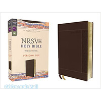 NRSVue: Holy Bible, Personal Size, Leathersoft, Brown, Comfort Print