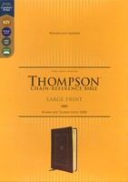 KJV: Thompson Chain-Reference Bible, Large Print, Leathersoft, Brown, Red Letter, Comfort Print