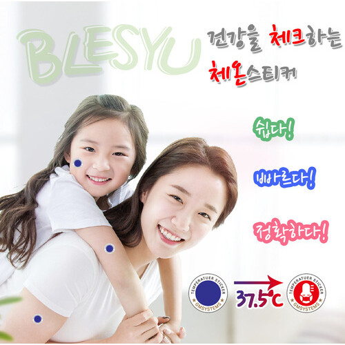 체온스티커(12EA)＋KF 94 마스크(식약처인증)(100매) BLESYU 블레슈 특별이벤트!!!
