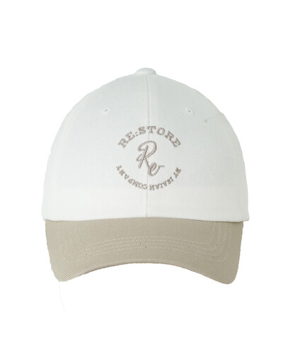 CIRCLE LOGO BALL CAP (beige)