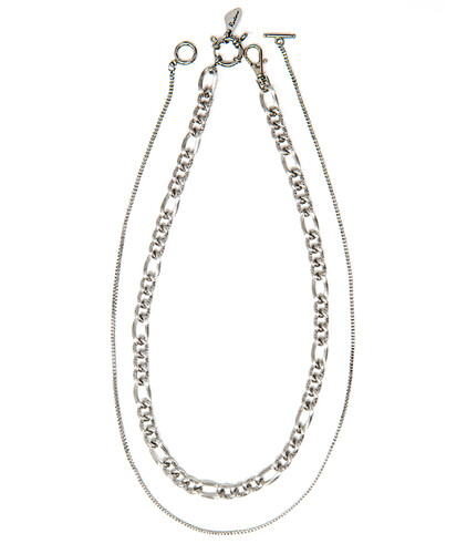 Silver Layerd two way Necklace