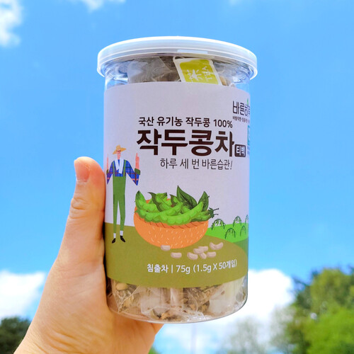 [단비농원] 국내산 직접재배 바른하루 유기농 작두콩 티백 (50개)