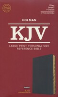 KJV: Large Print Personal Size Reference Bible, Black Leathertouch, Indexed