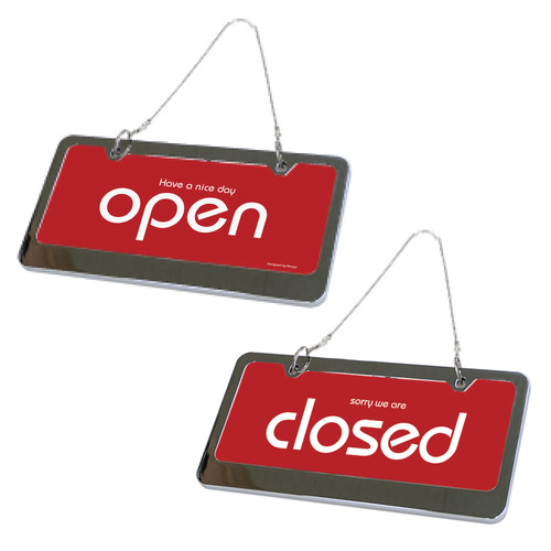 OPEN/CLOSED 빨강 양면 오픈 클로즈 문패 사인 표지판 | 갓피플몰 7803 - OPEN/CLOSED 빨강 양면 오픈 클로즈 문패 사인 표지판 [갓피플몰]