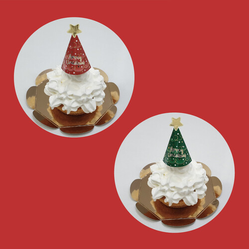성탄절 축하 디저트 데코 용품 재료 (토퍼10 파이받침10)