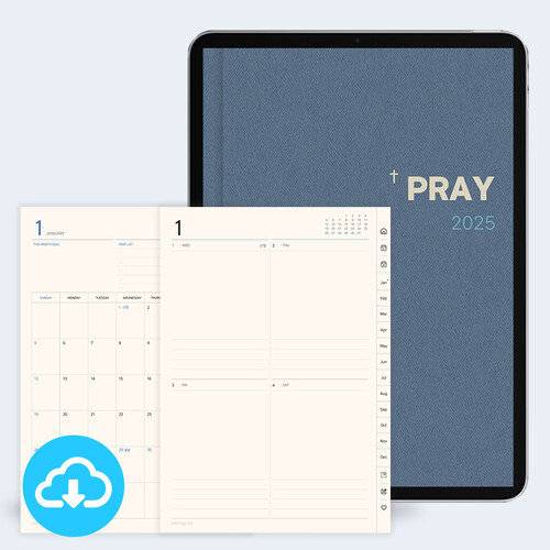 [날짜형] 2025 마샘 기도다이어리 PRAY PDF 서식 by 마르지않는샘물 / 다운로드 (파일)