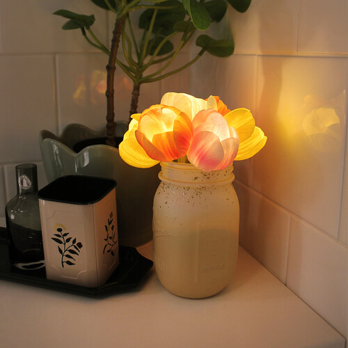 러브 튤립 팟 LED 무드등 - Love tulip pot LED lights